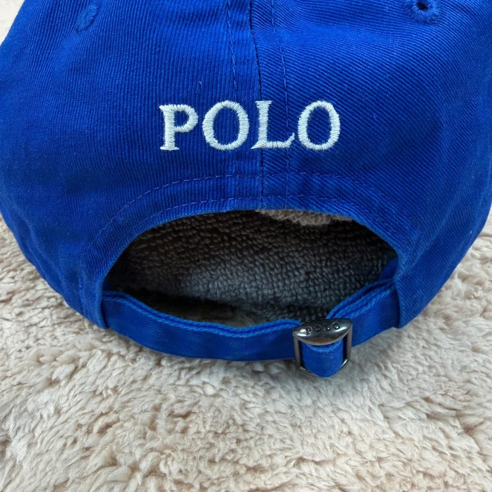 Polo Ralph Lauren Men OS Baseball Cap Royal Blue White Pony Logo NWOT